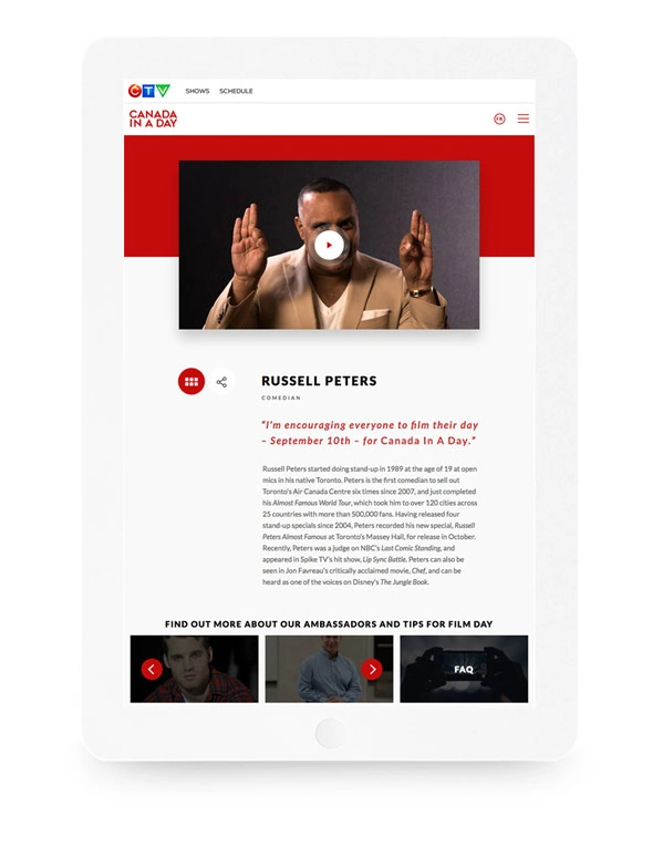The Ambassadors gallery on a tablet, continued