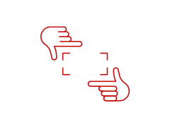 Filming-tip icon: film horizontally