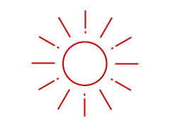 Filming-tip icon: think about light