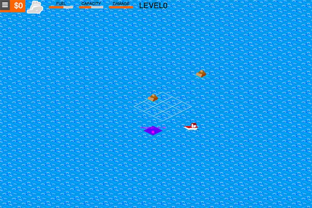 Early functional prototype of the fishing grid