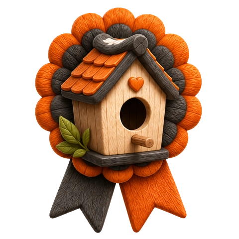 Backyard Buff badge, for spotting five birds